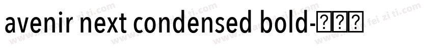 avenir next condensed bold字体转换